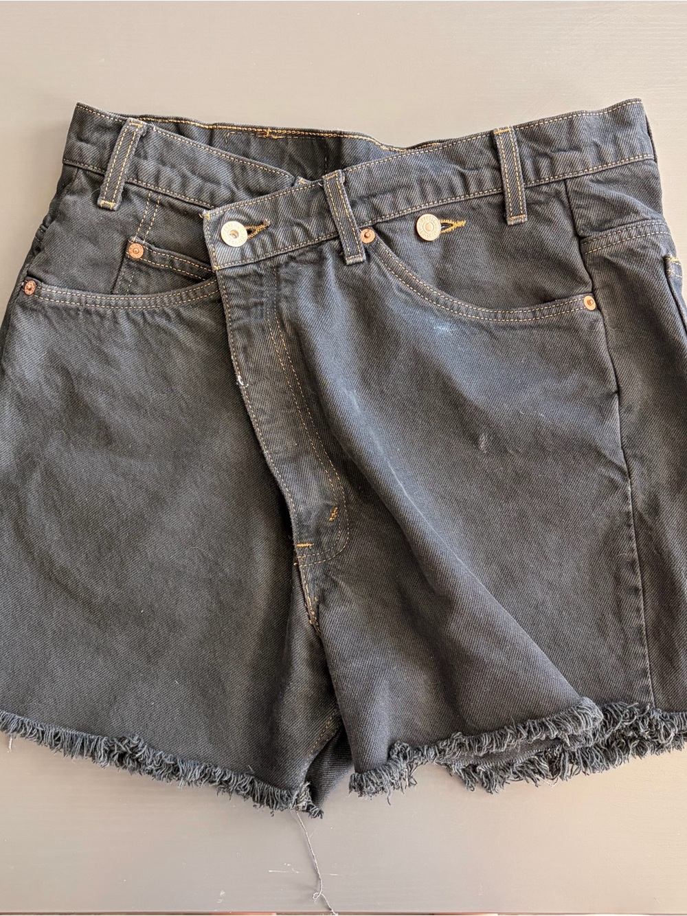 Women's Black Denim Jean Shorts